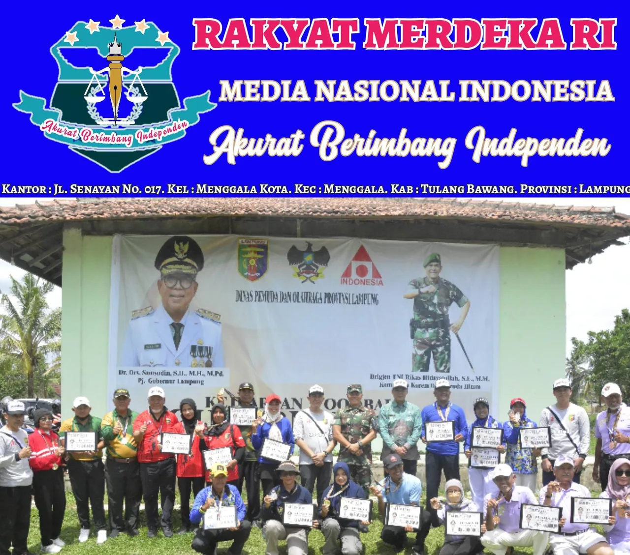 Wah.! Kodim 0426/TB, Berhasil Sabet Juara l Dan ll Putri Single Stroke Dalam Ajang Kejuaraan Woodball Gubernur Lampung TA. 2024