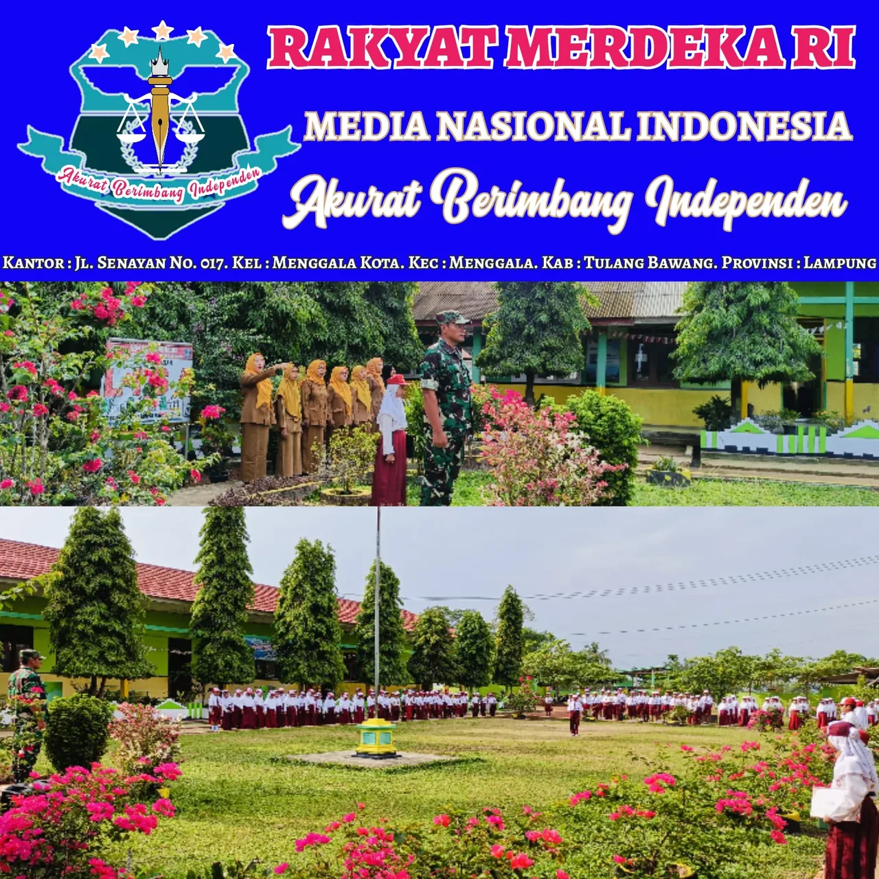 Babinsa 426-05/PA, Menjadi Pembina Upacara Bendera Di SDN 01 Wonorejo