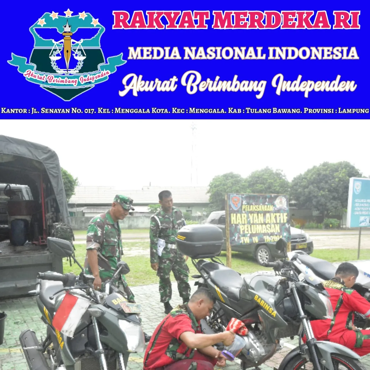 Tim Asnik Denpal ll/3 Bandar Lampung Terjun Langsung Ke Kodim 0426 TB, Cek Randis