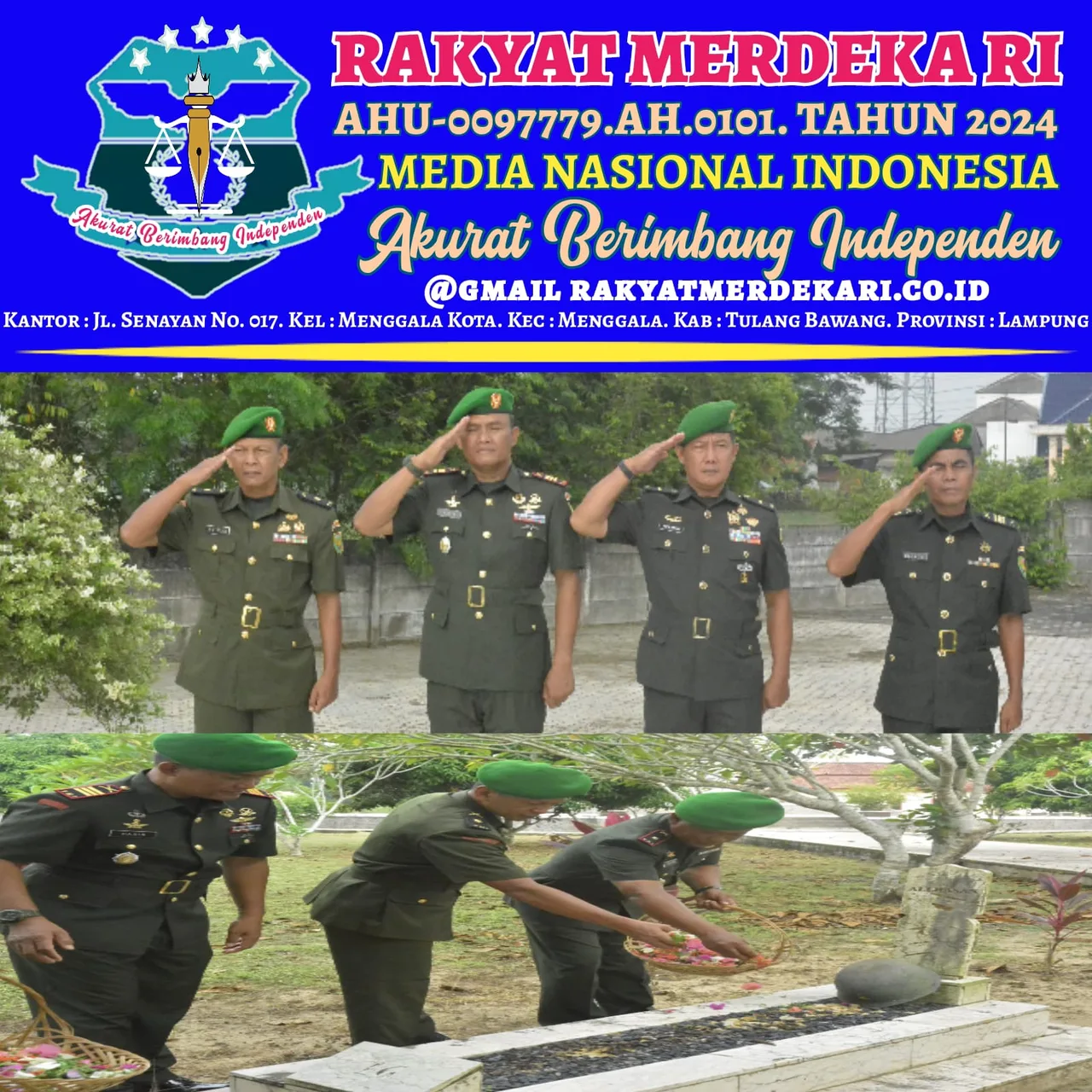 Kodim 0426 TB Gelar Ziarah Rombongan Dalam Rangka Peringati Hari Juang TNI-AD Ke-79 TA. 2024