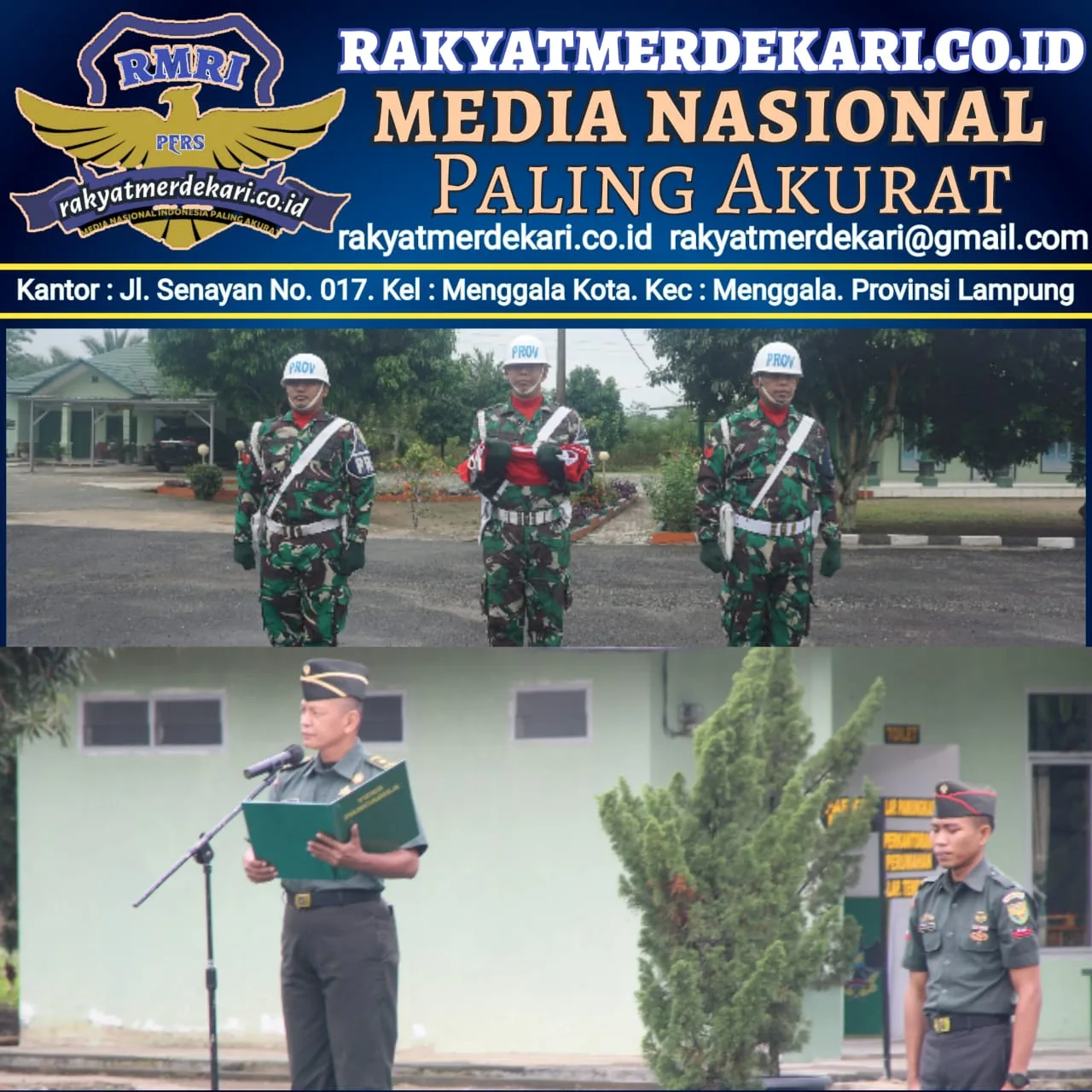 Kodim 0426 TB Gelar Upacara Bendera Bulanan 17an