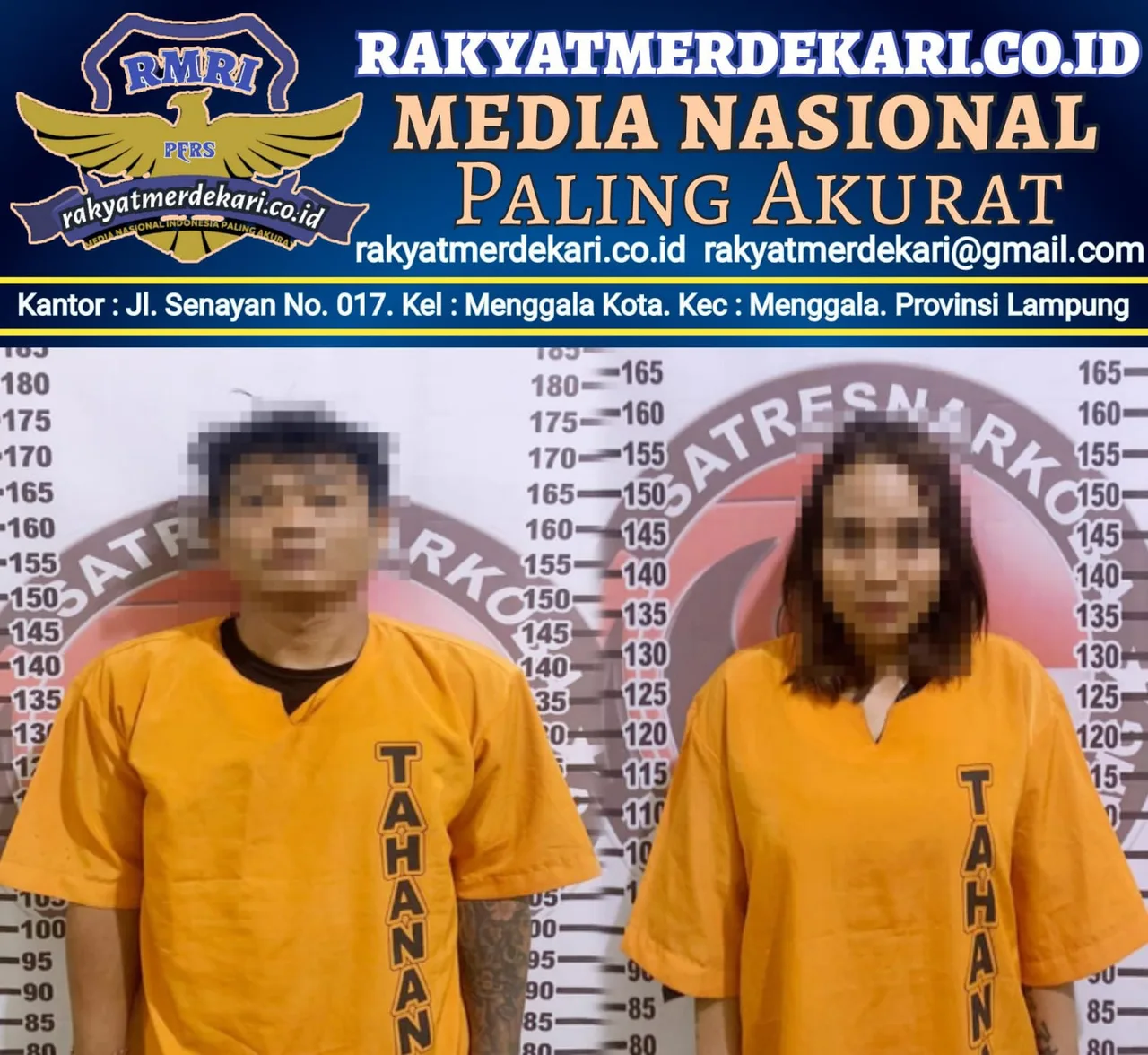 Gasak Narkoba di Kontrakan, Polres Tulang Bawang Tangkap Dua Pelaku Bukan Pasutri