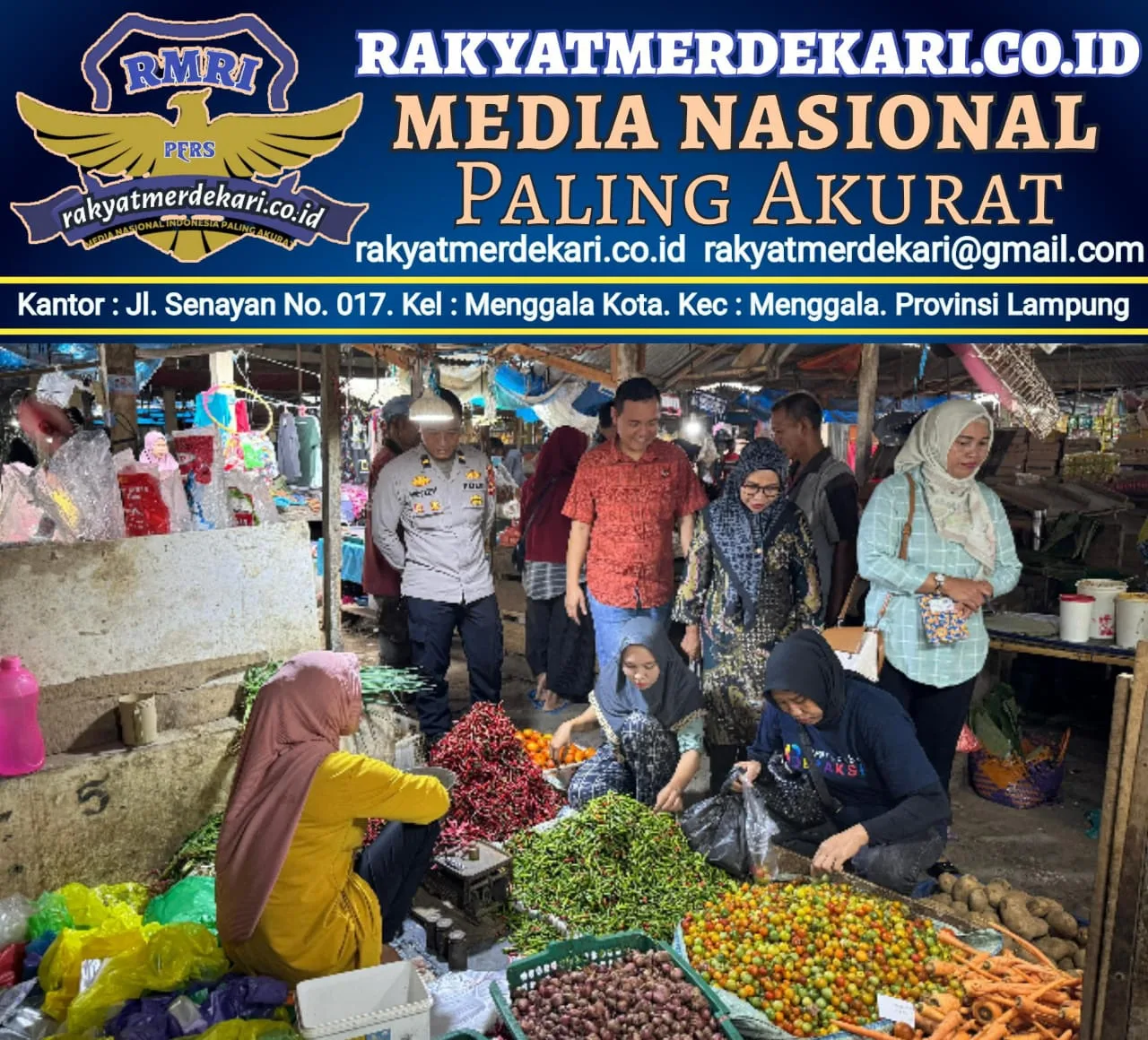 Jelang Nataru, Satgas Pangan Polres Tulang Bawang Barat bersama Diskoperindag Pantau Stabilitas Harga dan Stok Bahan Pokok