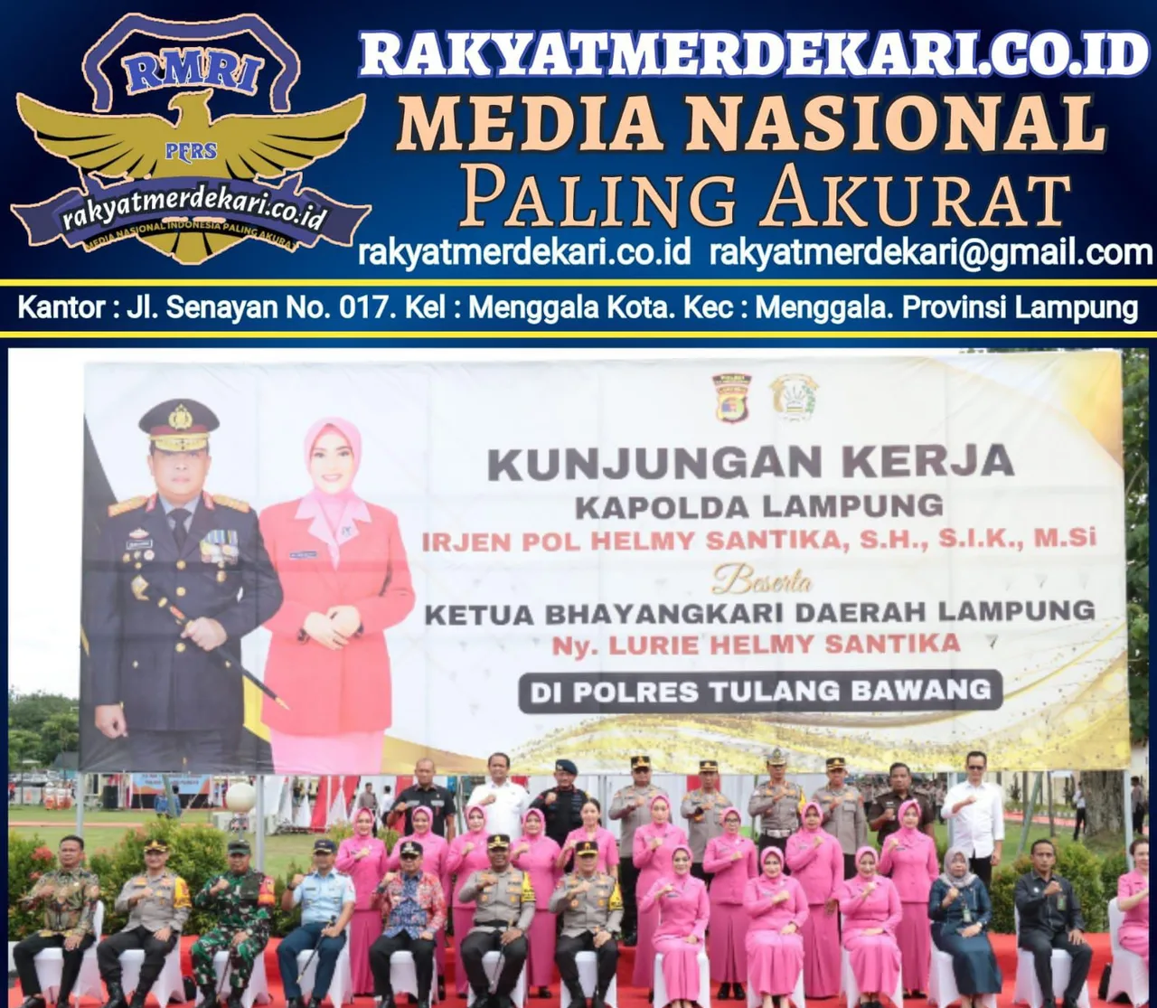 Kapolda Lampung dan Rombongan Kunker Di Polres Tulang Bawang, Berikut Rangkaian Kegiatannya
