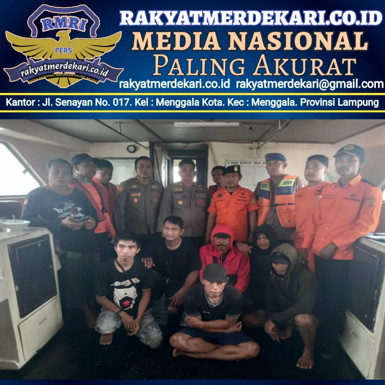 Enam Korban Nyaris Tenggelam, Berhasil Dievakuasi Oleh Polres Pelabuhan Makassar Dan Tim Basarnas