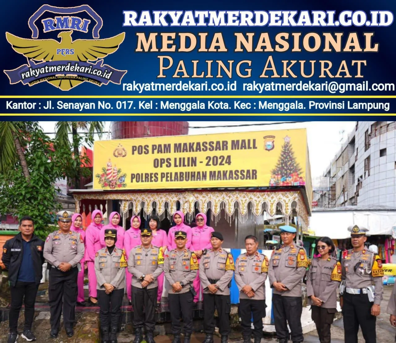 Kapolres Pelabuhan Makassar Tinjau Pos Operasi Lilin 2024, Pastikan Keamanan Jelang Nataru