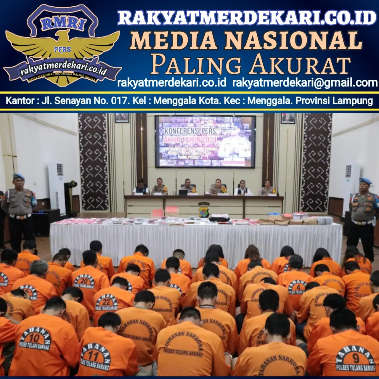 Polres Tulang Bawang Ungkap Tindak Pidana Korupsi Yang Terjadi Di KCP Bank Lampung Unit 2