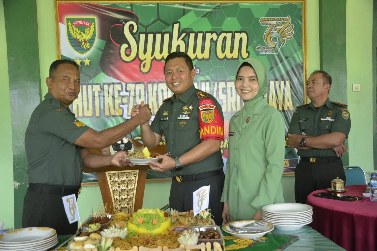 Kodim 0426 TB, Gelar Syukuran Dalam Rangka HUT Ke-79 Kodam II/Sriwijaya