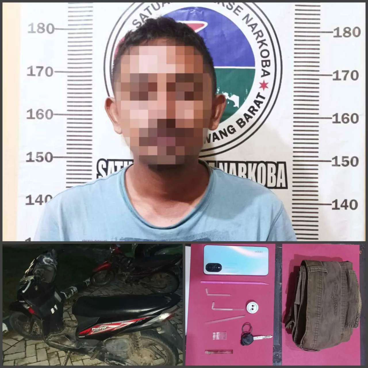 Kedapatan Miliki Sabu, Pelaku Diringkus Unit Opsnal Sat Res Narkoba Polres Tulang Bawang Barat