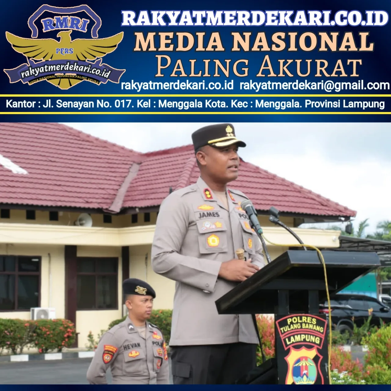 Tiga Pointers Arahan Yang Disampaikan Kapolres Tulang Bawang Pada Apel Jam Pimpinan