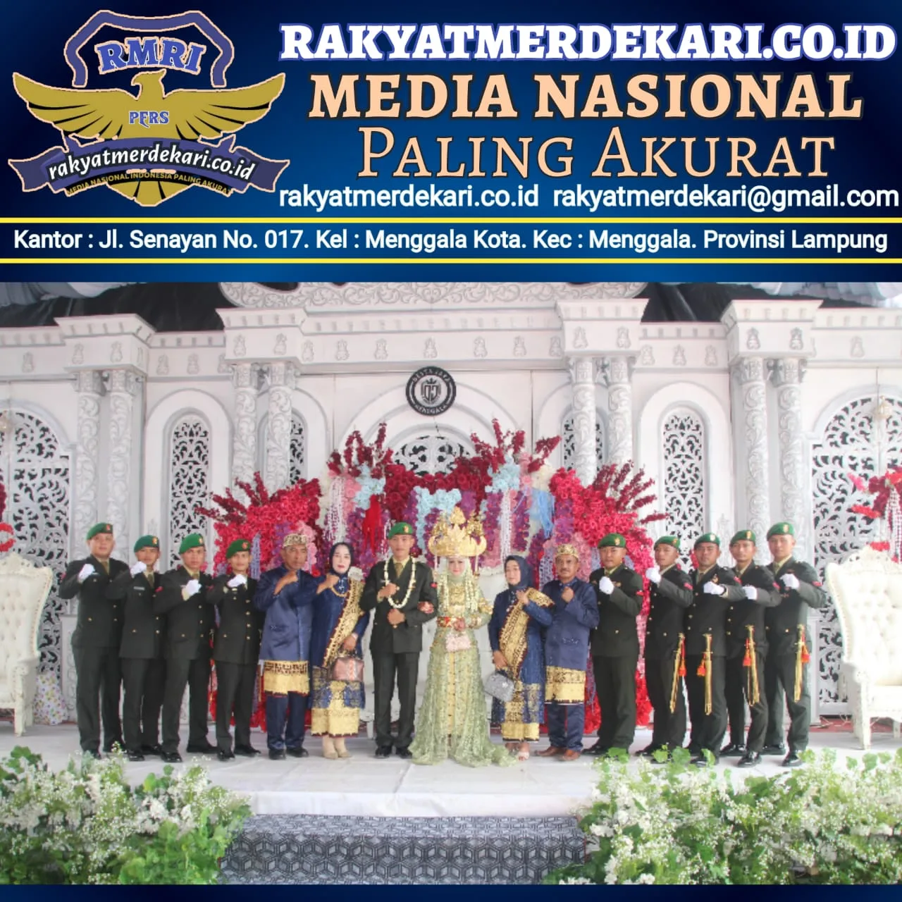 Gelar Tradisi Sangkur Pora, Dandim 0426 TB, Menyematkan Cincin Di Pernikahan Anggota Makodim 0426 TB