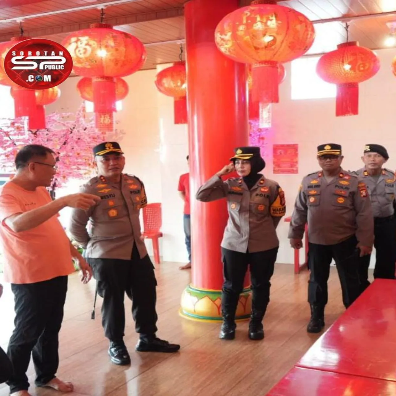 Dukung Keberagaman, Polres Pelabuhan Makassar Kawal Perayaan Imlek Dengan Sterilisasi Maksimal