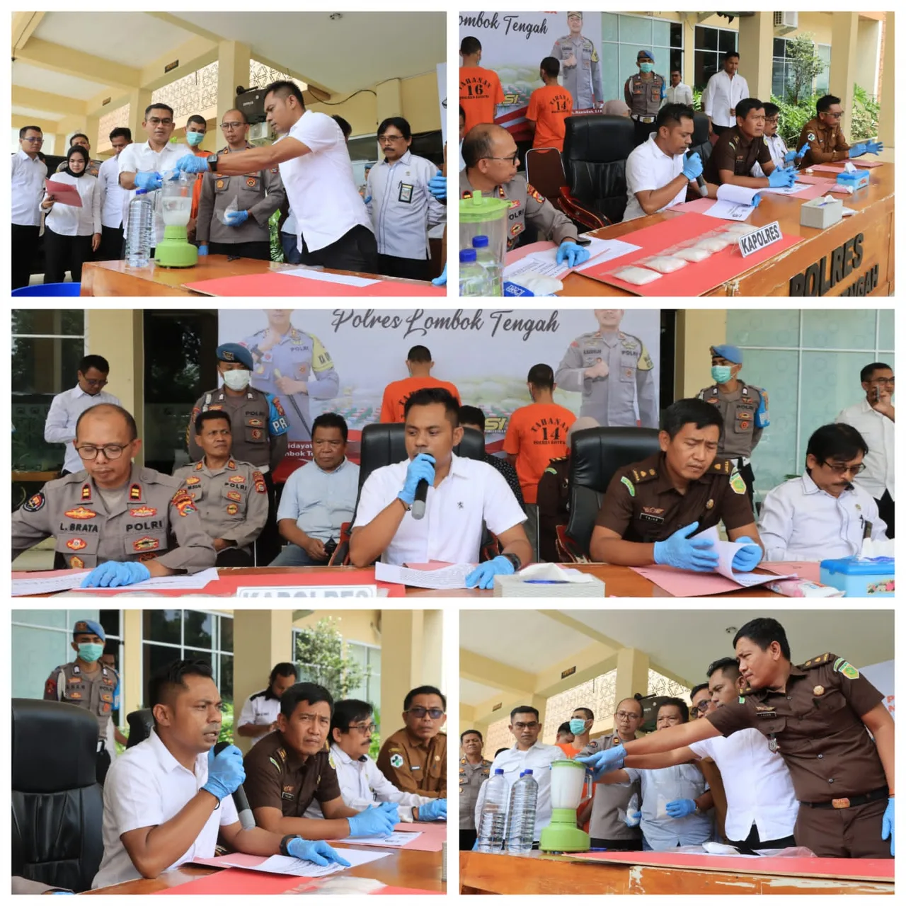 Polres Loteng Musnahkan Narkoba Hasil Pengungkapan Jaringan Antar Provinsi