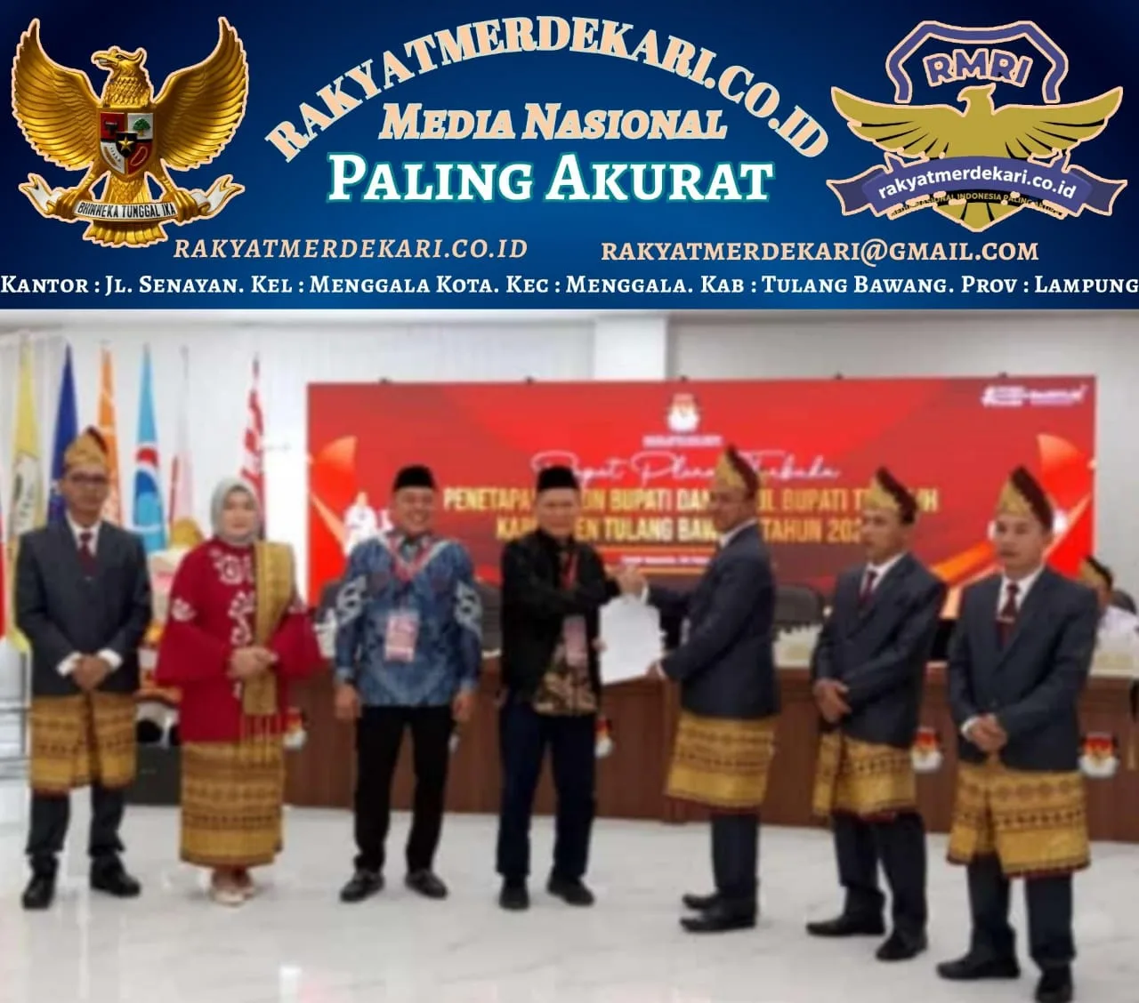 Alhamdulillah Bupati Terpilih No Urut 2 Qodham Resmi di Tetapkan KPUD. Tuba Maju Rakyat Sejahtera
