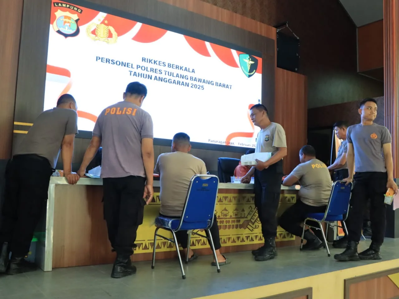 Cek kesehatan Personel, Polres Tulang Bawang Barat gelar Pemeriksaan kesehatan Berkala