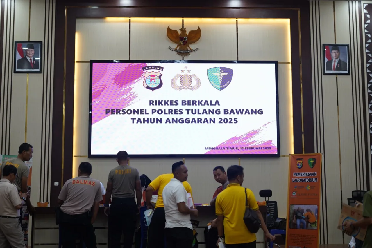72 Personel Polres Tulang Bawang Ikuti Rikkes Berkala TA 2025, AKBP Yuliansyah Paparkan Tujuannya