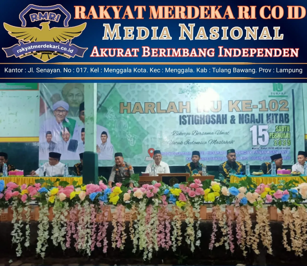 Plh Kapolres Tulang Bawang Barat Hadiri Puncak Peringatan Harlah NU ke-102, Jaga Sinergitas Dan Keamanan