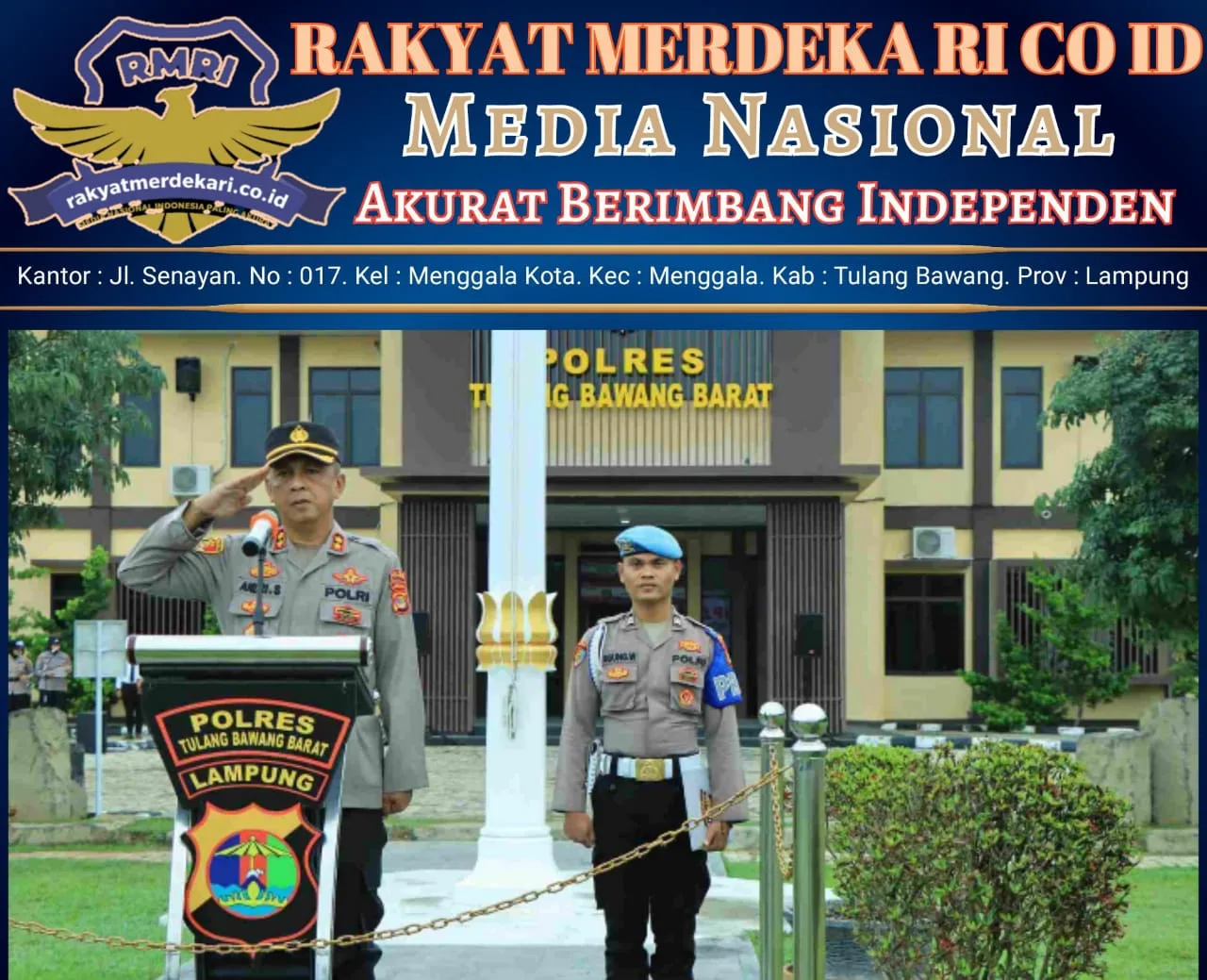 Polres Tulang Bawang Barat Gelar Upacara Hari Kesadaran Nasional 17 Februari 2025