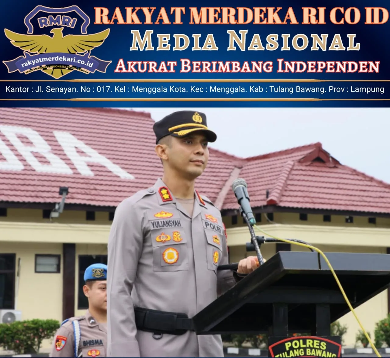 Pesan Kapolres Tulang Bawang Saat Pimpin Upacara Hari Kesadaran Nasional
