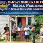 Babinsa Mesuji Bahu Membahu Membantu Warga Korban Banjir