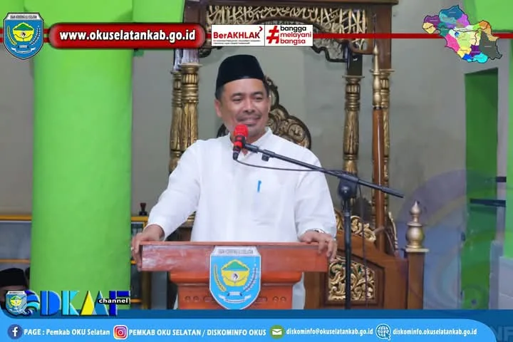 Bupati Dan Wakil Bupati Oku Selatan Safari Ramadhan Bersama Masyarakat  Di Desa Kota Way