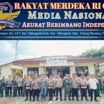 Komitmen Kuatkan Sinergitas TNI-Polri, Kapolres Tulang Bawang Barat Pimpin Apel Bersama di Polsek Tumijajar