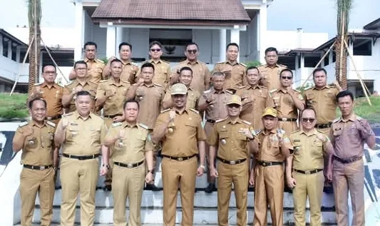 Apel Yang Digelar Di Lapangan Pemkab Oku Selatan Merupakan Apel Perdana Bupati Oku Selatan