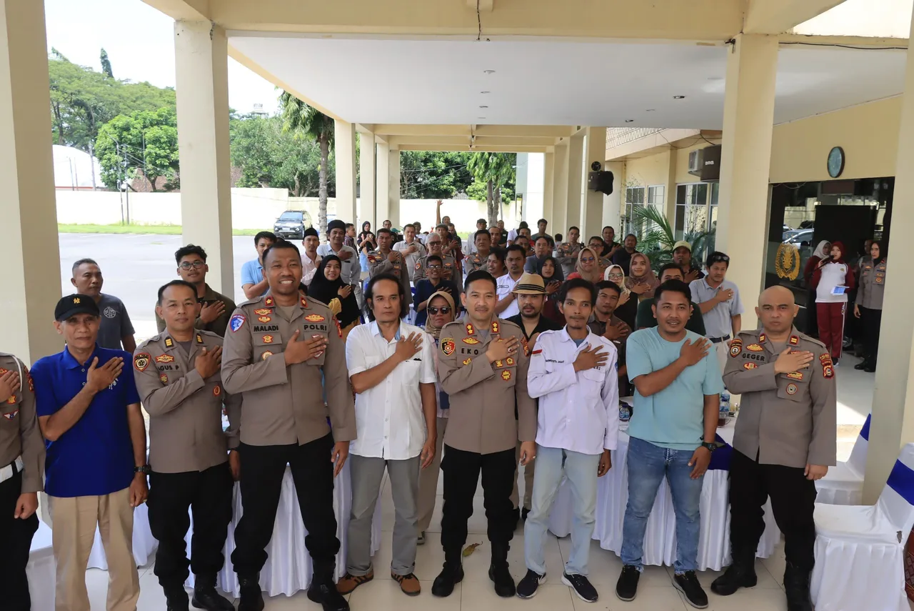 Polres Lombok Tengah Gelar Silaturahmi Dengan Mitra Humas