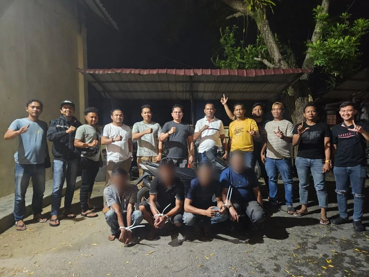 Satreskrim Polres Langsa Ungkap Sindikat Curanmor, Empat Tersangka Diamankan
