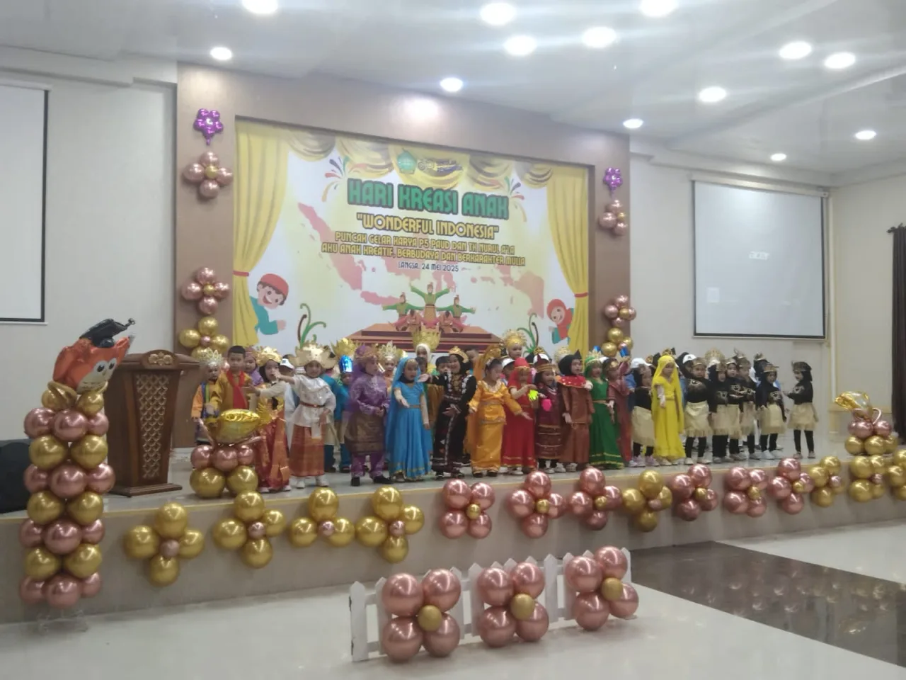 Hari Kreasi Anak, TK Nurul a'la Wisuda Sebanyak 43 Anak