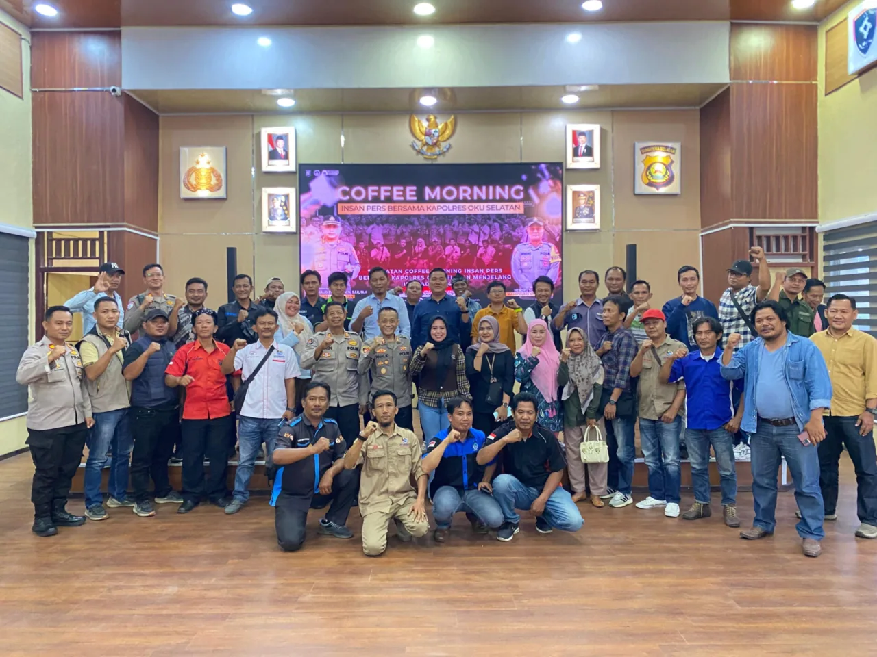 Coffee Morning Insan Pers Bersama Kapolres Oku Selatan