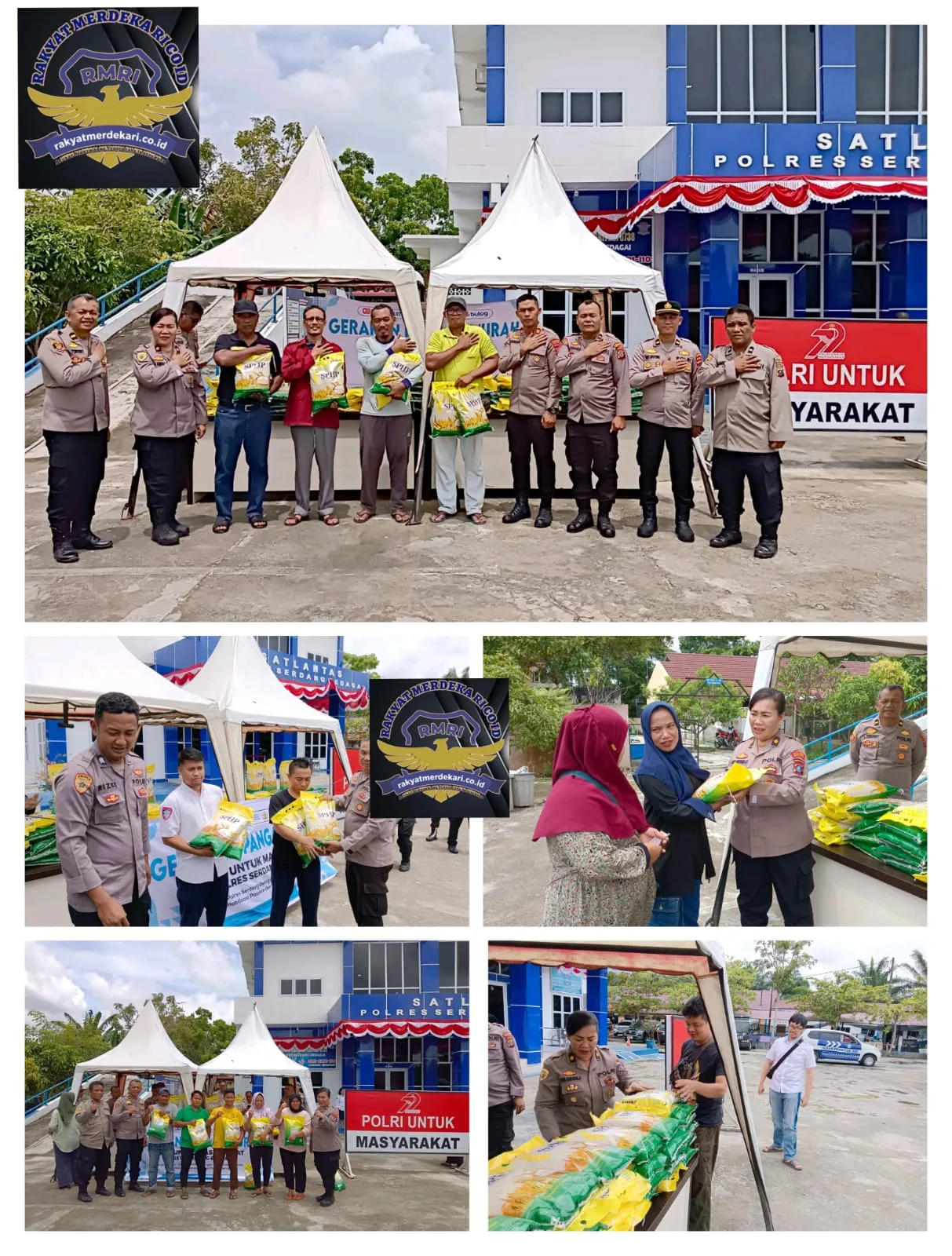 Dukung SPHP Bulog, Gerakan Pangan Murah Polres Sergai Terjual 1,5 Ton