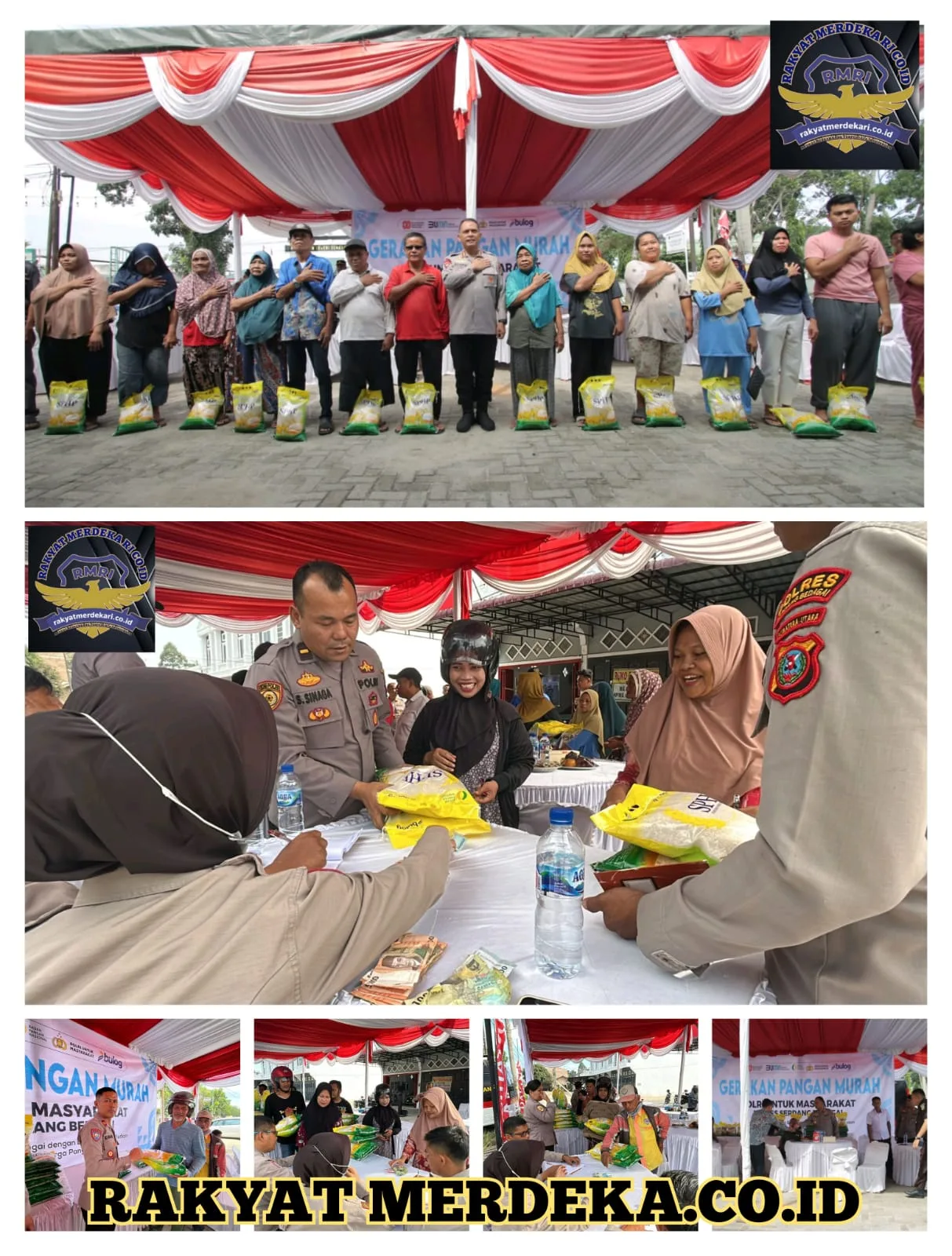 Polres Serdang Bedagai Gelar Gerakan Pangan Murah sebanyak 28 Ton Beras Di Beberapa Titik, Begini Penjelasan Kapolres