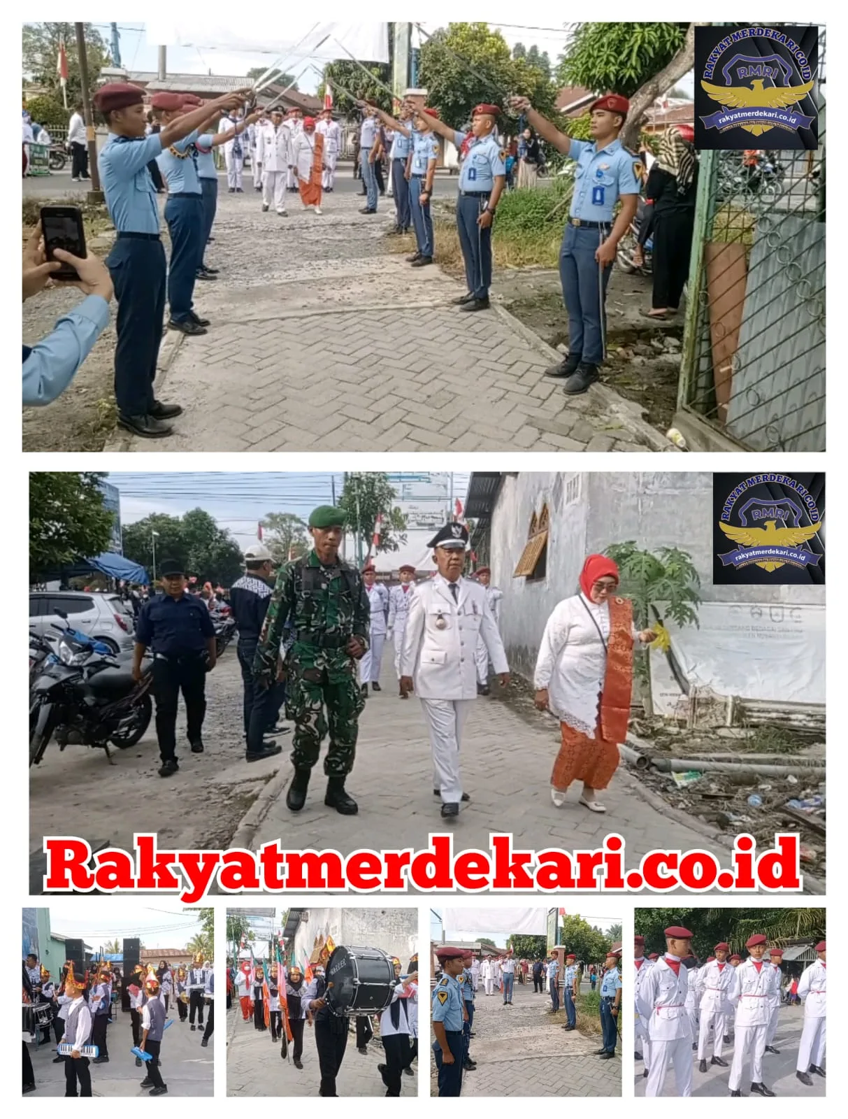 Kepala Desa Se'i Sijenggi Menjadi Inspektur Upacara HUT RI ke-80 Di Halaman SMK Maritim Dan Penerbangan