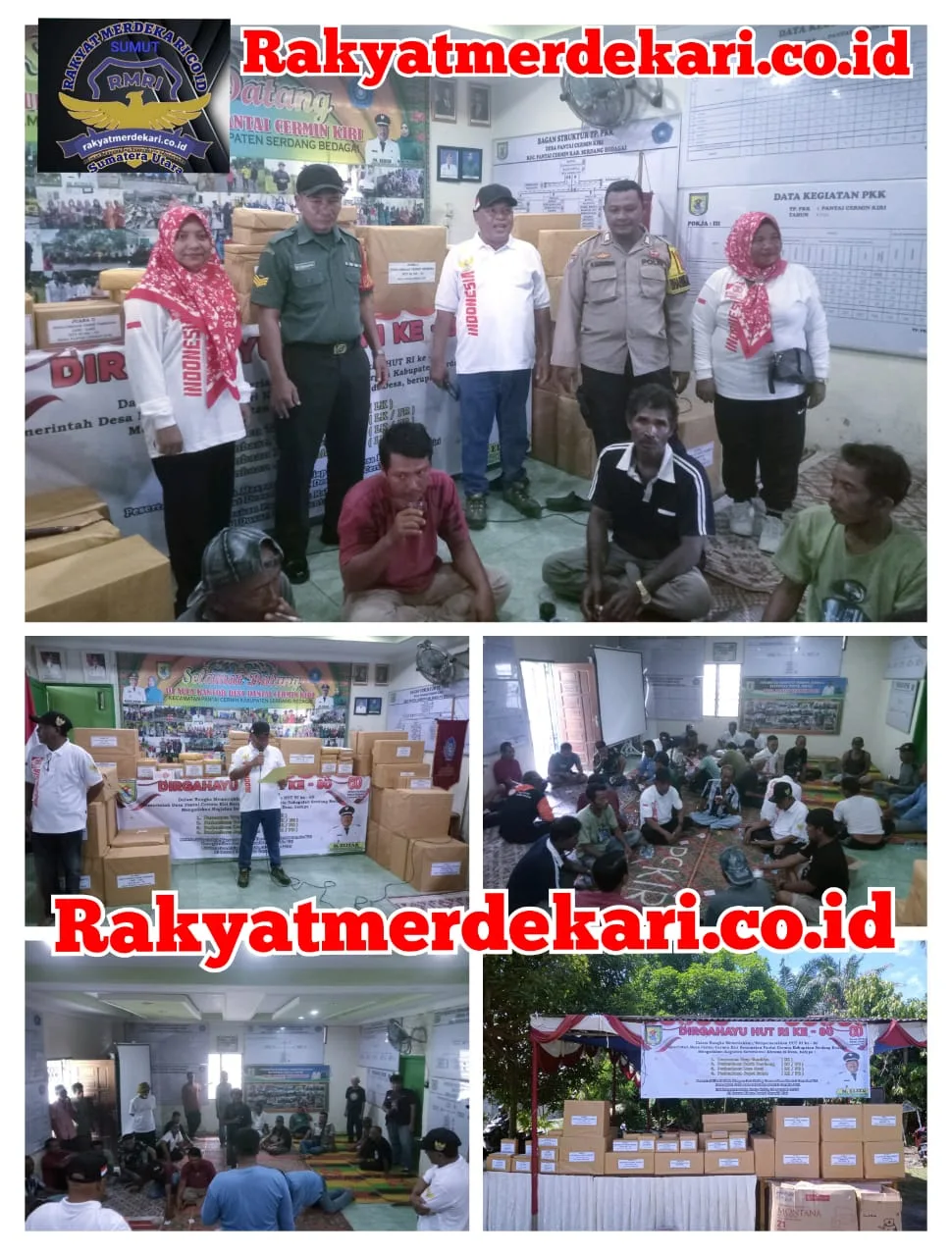 Warga Pantai Cermin kiri Semangat Kemerdekaan Mengikuti Perlombaan Yang Digelar Oleh Pemerintahan Desanya