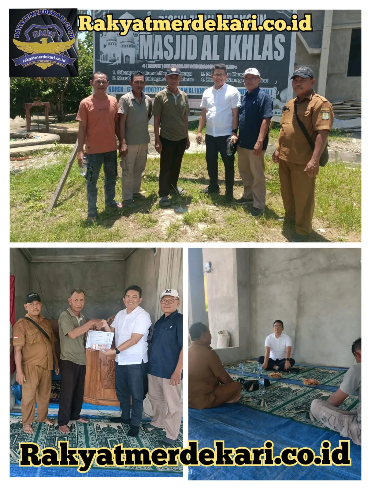 PTPN IV Regional II kebun ADOLINA Berikan Bantuan 10 Juta ke Panitia Masjid Al-Ikhlas Desa Pulau Gambar