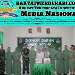 Kodim 0426 Tulang Bawang Gelar Bakti Sosial dan Donor Darah Sambut HUT Ke-78 Korem 043/Gatam