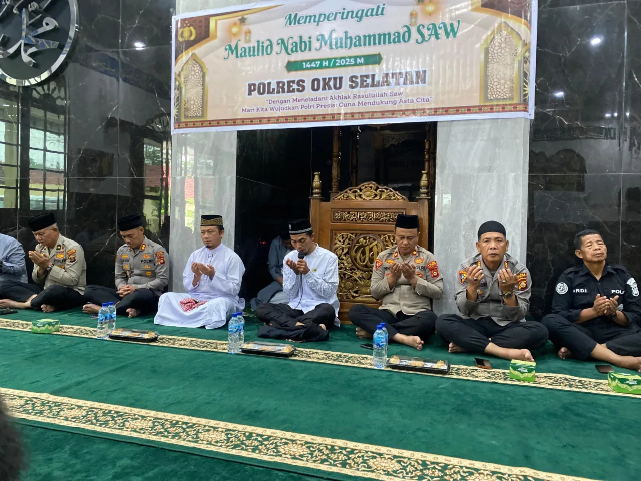 Polres Oku Selatan Peringati Maulid Nabi Muhammad SAW, Doa Bersama Untuk Indonesia Aman Dan Damai