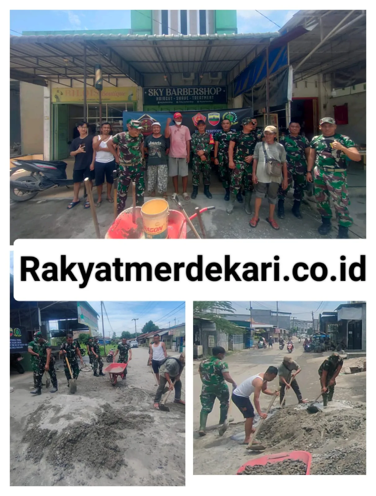 Dalam Rangka HUT TNI ke-80 THN 2025" Dua Jajaran Koramil Menggelar"Karya Bhakti Prima
