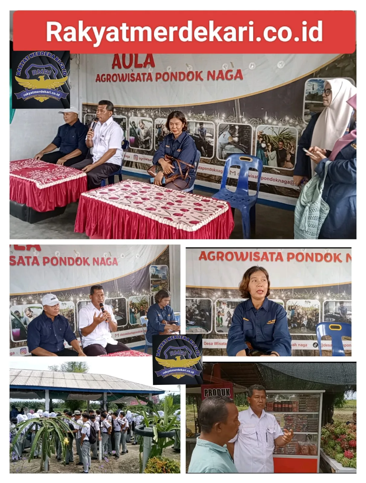 Aula Pondok Buah Naga di Penuhi 130 Siswa Sekolah SMK Negeri 1 Tanjung Morawa kabupaten Deli Serdang