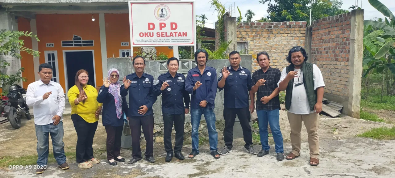 Sekretariat SWI Oku Selatan Sabut Kunjungan Diskominfo Oku Selatan