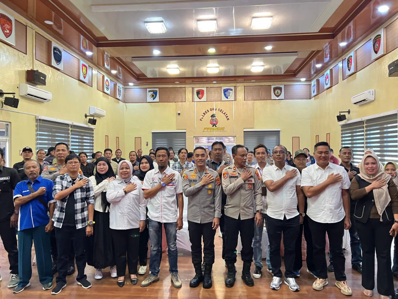 Copy Morning Bersama Kapolres Oku Selatan Merupakan Satu Bentuk Sinergi