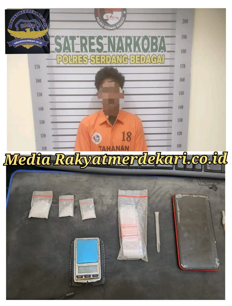 Berinisial G Alias K (30) Warga Desa Celawan Tak Berkutik Saat Di Borgol Satreskoba Sergai, Begini Keterangannya
