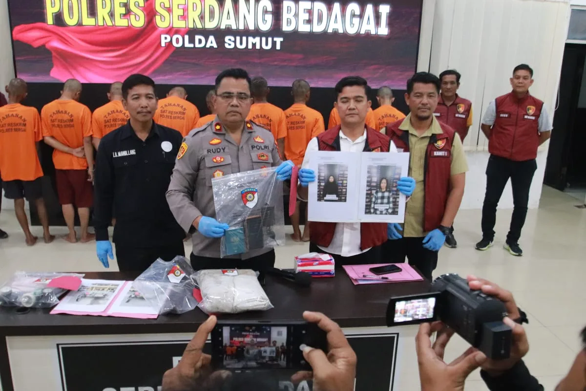 Satreskrim Polres Sergai Berhasil Mengungkap Dua Orang diduga Agen Pekerja Migran Ilegal Dan Empat Korbannya