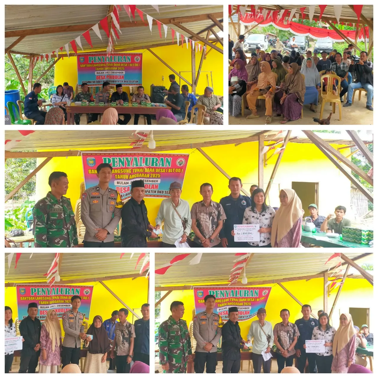 Pembagian BLT DD Desa Pekuolan bulan Juli sampai Desember Di Tahun 2025