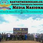 Kapolres Tulang Bawang Hadiri Peletakan Batu Pertama Pembangunan Batalyon Parakon 464 di Lanud Pangeran M. Bunyamin
