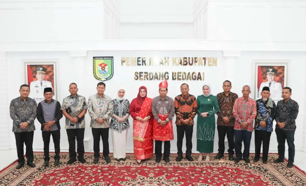 Kapolres Serdang Bedagai Hadiri Silaturahmi Dan Perkenalan Kajari Baru Di Gedung Putih Kantor Bupati Sergai