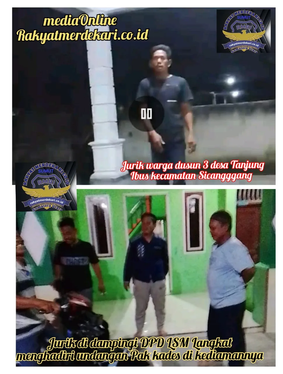 Kesalahpahaman Antara Kades Tanjung Ibus Dengan Warganya Yang Di Duga Diusir, Berlanjut Damai Di Kediamannya