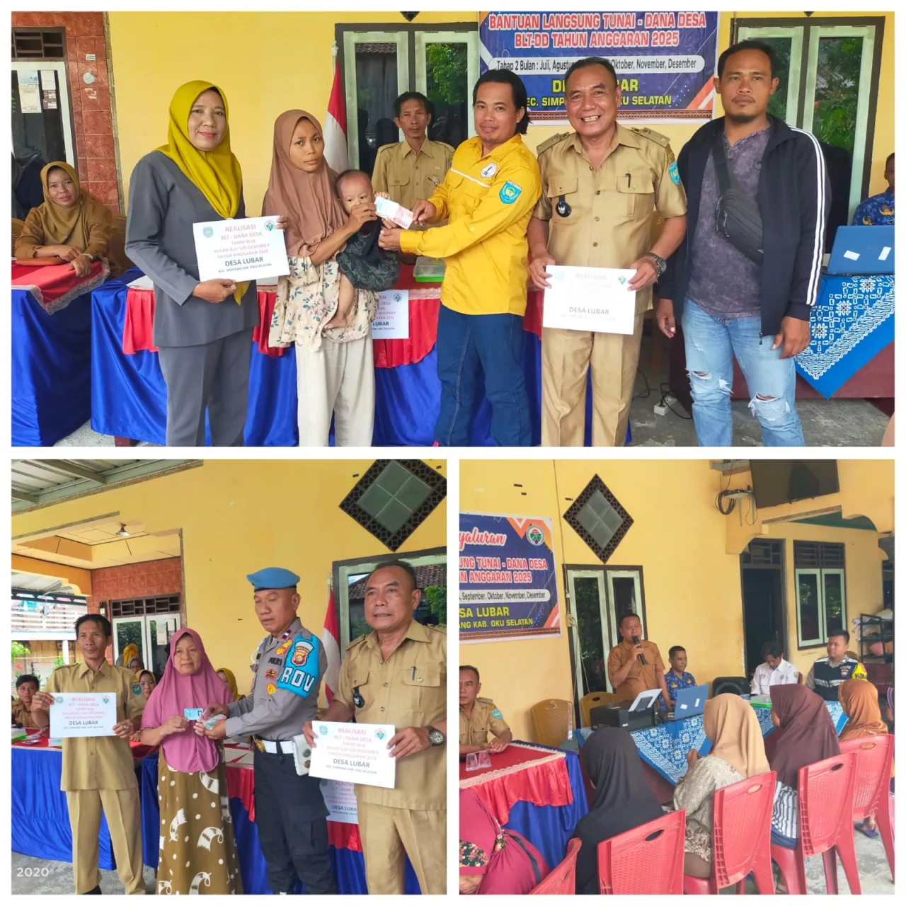 Pemdes Lubar Menyerahkan Bantuan Langsung Tunai Tahap 2 Kepada 12 KPM