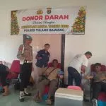 Polres Tulang Bawang &amp; Pmi Gelar Donor Darah Besar-Besaran Di Gereja Tugu Kuning, 50 Peserta Antusias